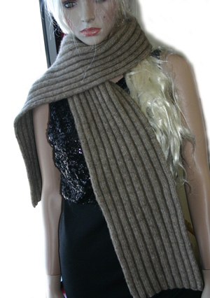 Rimu Ribbed Scarf Pattern